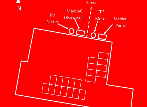 4x6 solar photovoltaic map placard