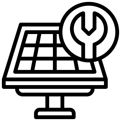 Solar roof icon